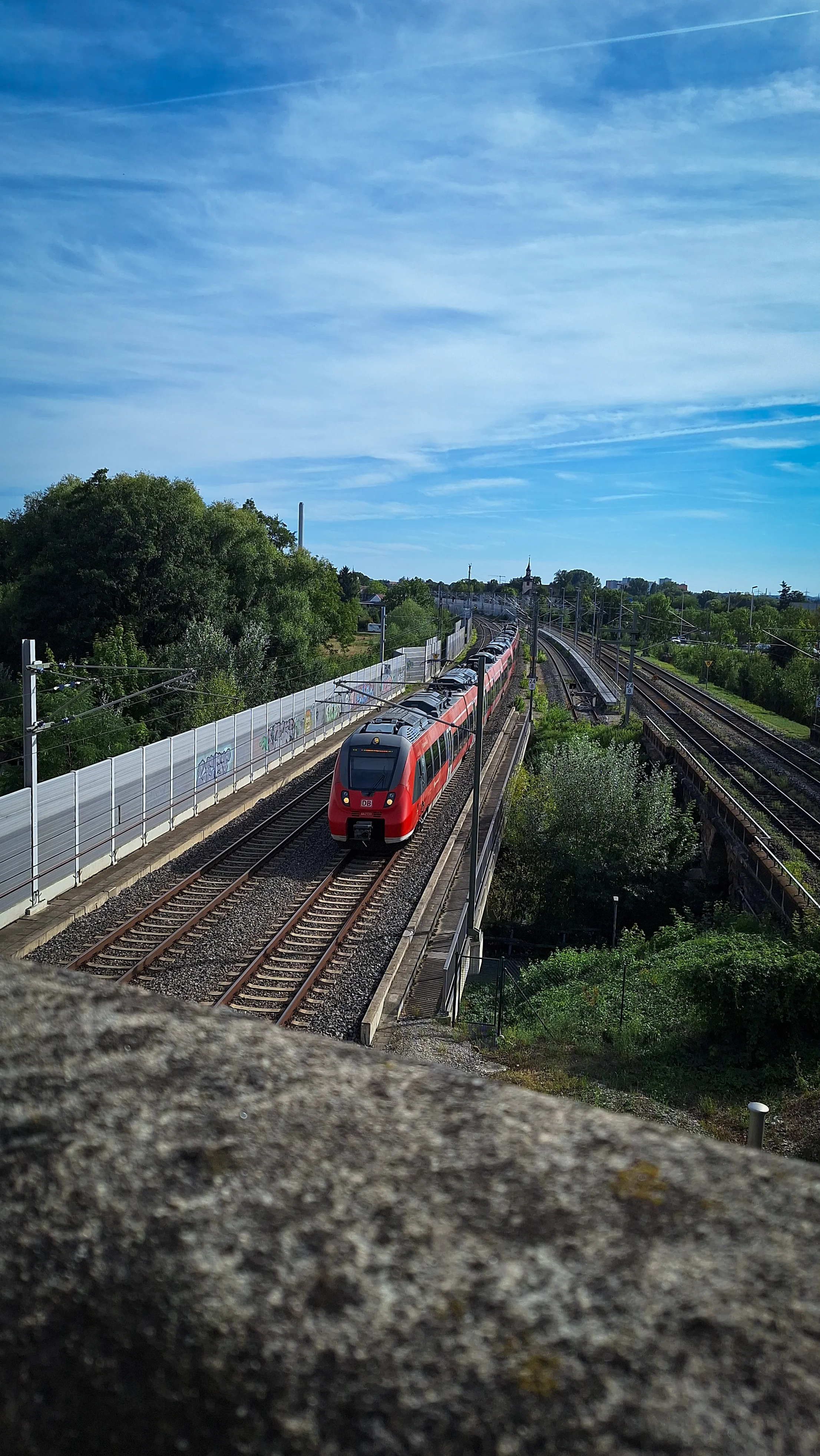 Hochgeschwindigkeitszug in Bewegung
